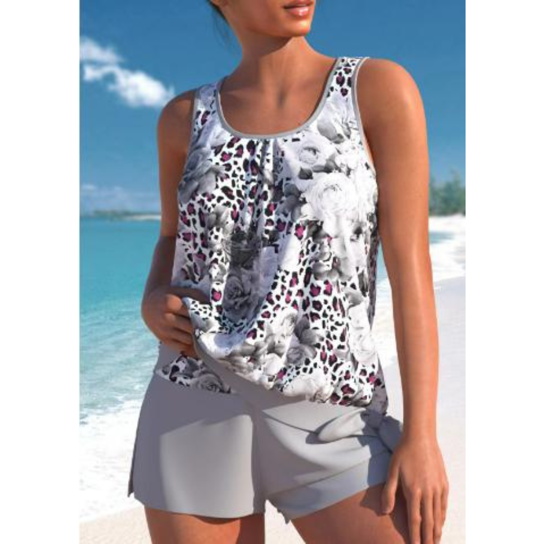 Mira Women's Tankini Set | Flattering Fit, Stylish Two-Piece Swimwear 6