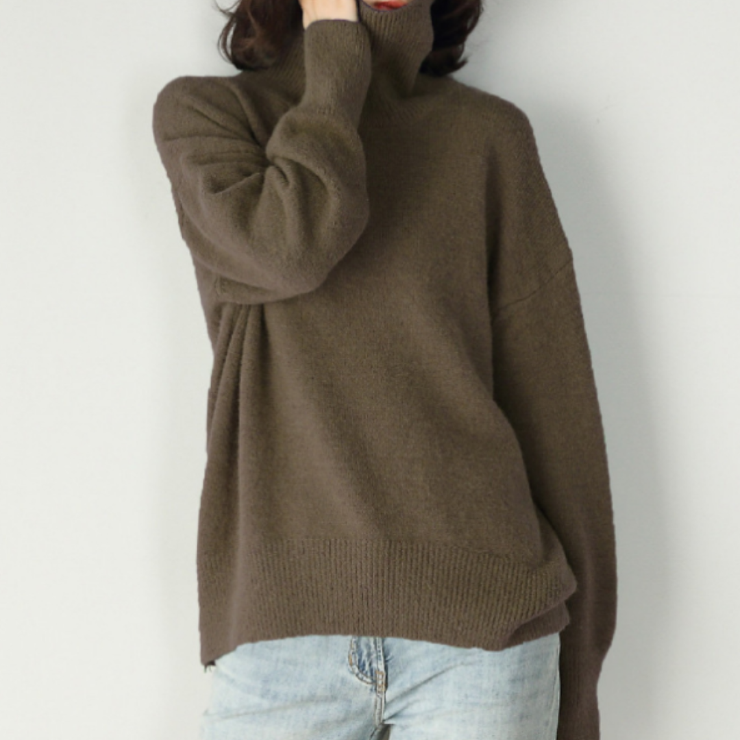 Mira Women's Turtleneck Sweater | Oversized Fit, Cozy Style 13