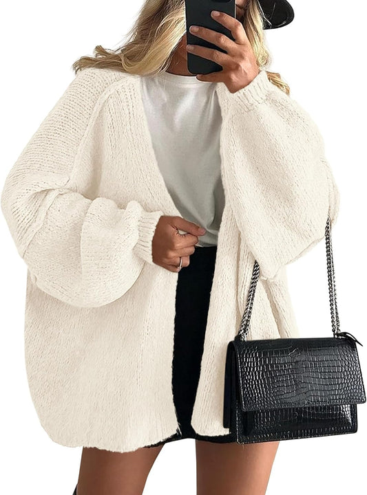 Nora Women's Loose Knit Cardigan | Relaxed Fit for Spring 1