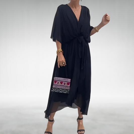 Penny Women's Maxi Dress | Breathable Chiffon, Flattering V-Neckline 1
