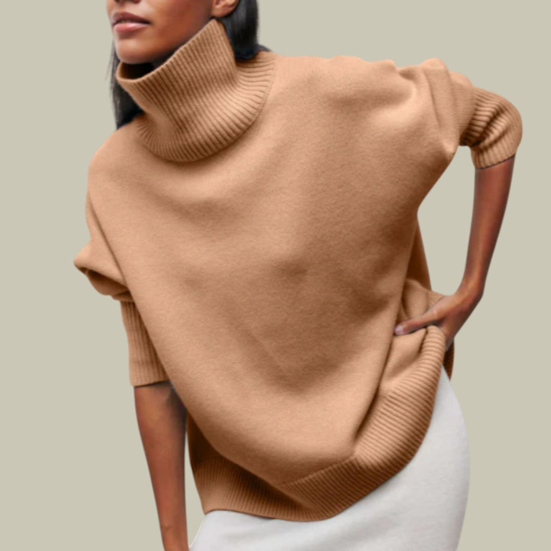 Ravine Women's Oversized Sweater | Cozy Turtleneck Knit Design 6