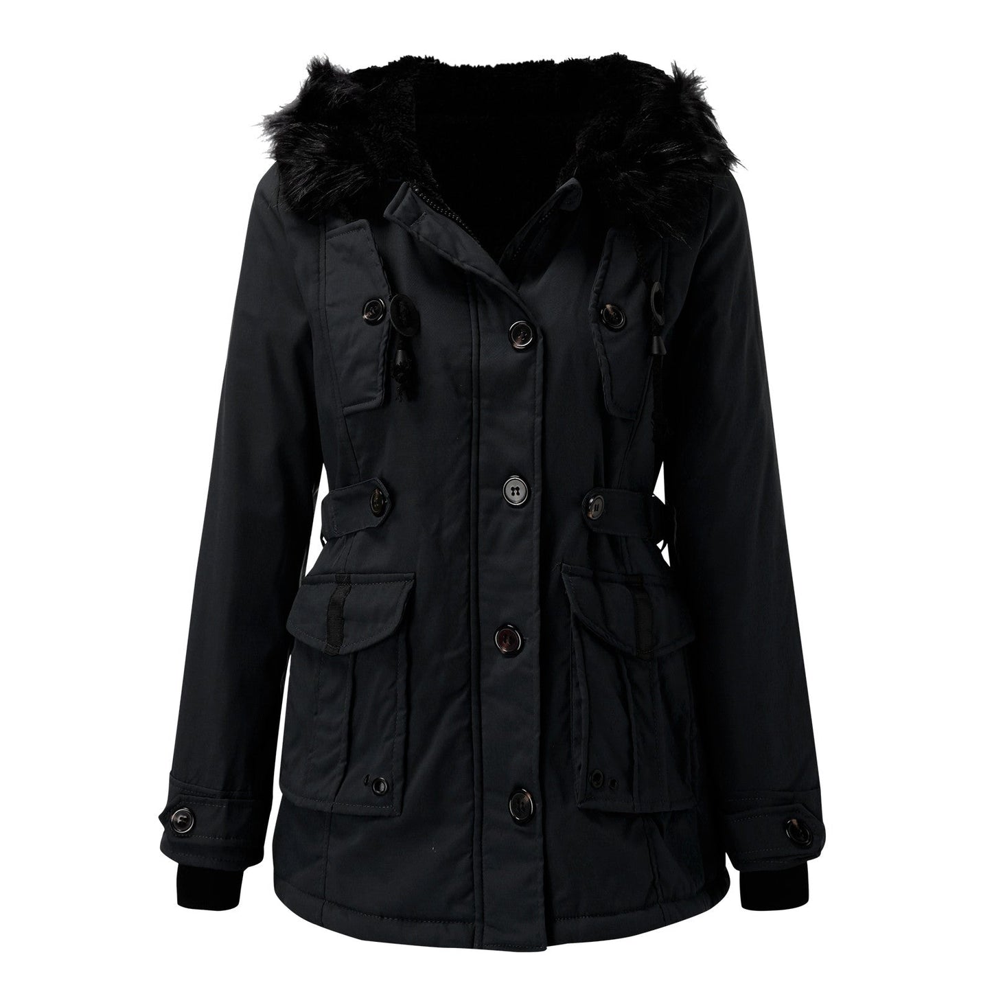 Rita Women's Parka Coat | Thick Insulation, Faux Fur Hood 8