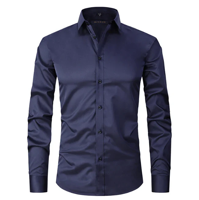 Sleek Men's Dress Shirt | Slim Fit, Versatile Style 12