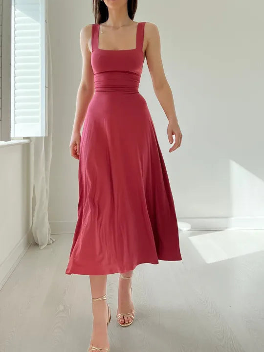 Sleek Women's Summer Dress | Airy Sleeveless Maxi for Versatile Styling 7
