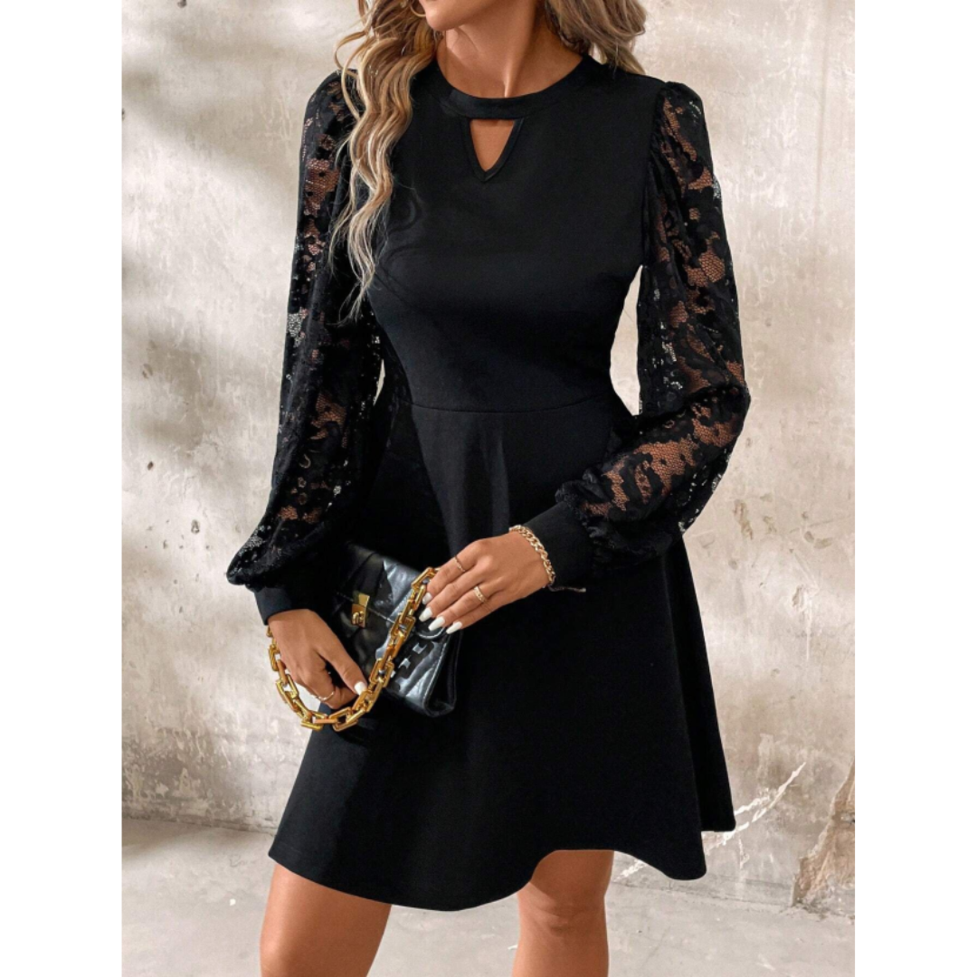 Sophie Women's Black Dress | Timeless Elegance, Flattering Fit 4