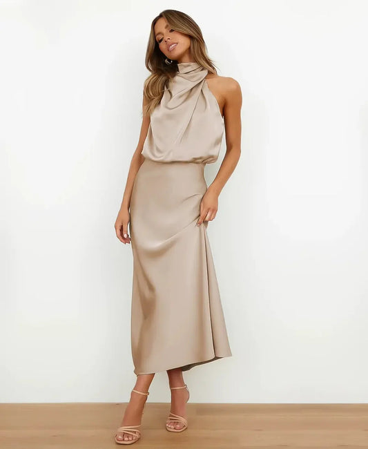 Sophie Women's Midi Dress | Cotton Blend, Elegant 1