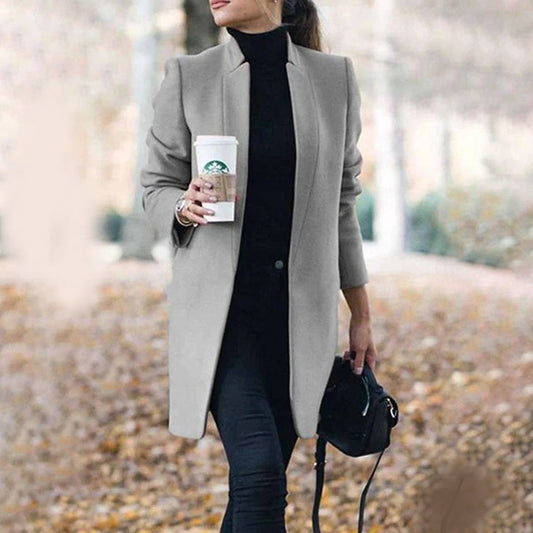Sophie Women's Winter Coat | Minimalist Wool Design, Elegant Fit 1