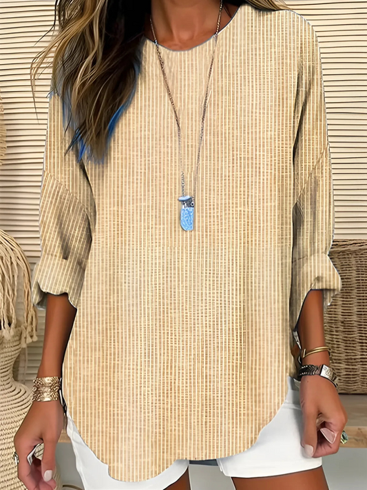 Tara Women's Blouse | Soft Touch Blend, Long Sleeve Casual Chic 1