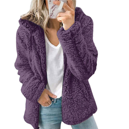 Tara Women's Fleece Jacket | Cozy Teddy Fabric, Casual Outerwear 1