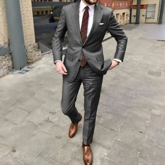 Tim Formal Men's Suit | Classic Two-Piece Design, Elegant Black Suit for Weddings 1
