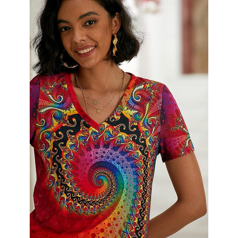 Vera Women's Top | V-Neck, Short Sleeves, Going Out Top 4