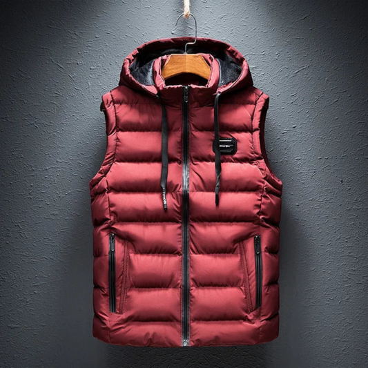Vito Men's Hooded Vest | Quilted, Casual Layering 1