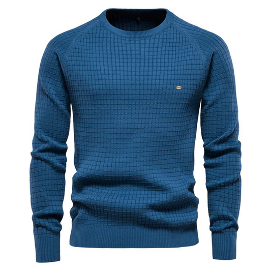 Wavy Men's Crew Neck Sweater | Cozy Warmth, Casual Style 1