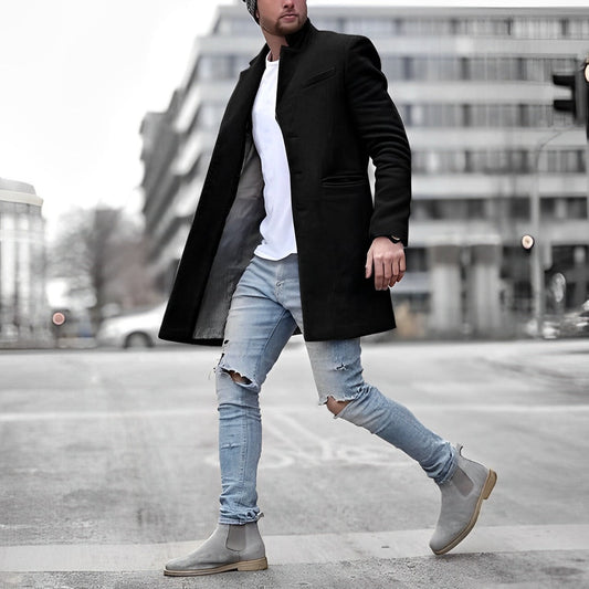 Winston Men's Trench Coat | Warm, Casual Style for Winter 1