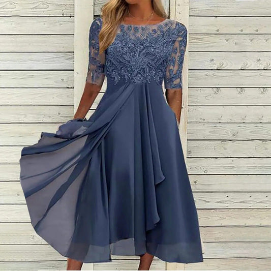 Zara Women's Cocktail Dress | Lace Embroidery, Elegant 1
