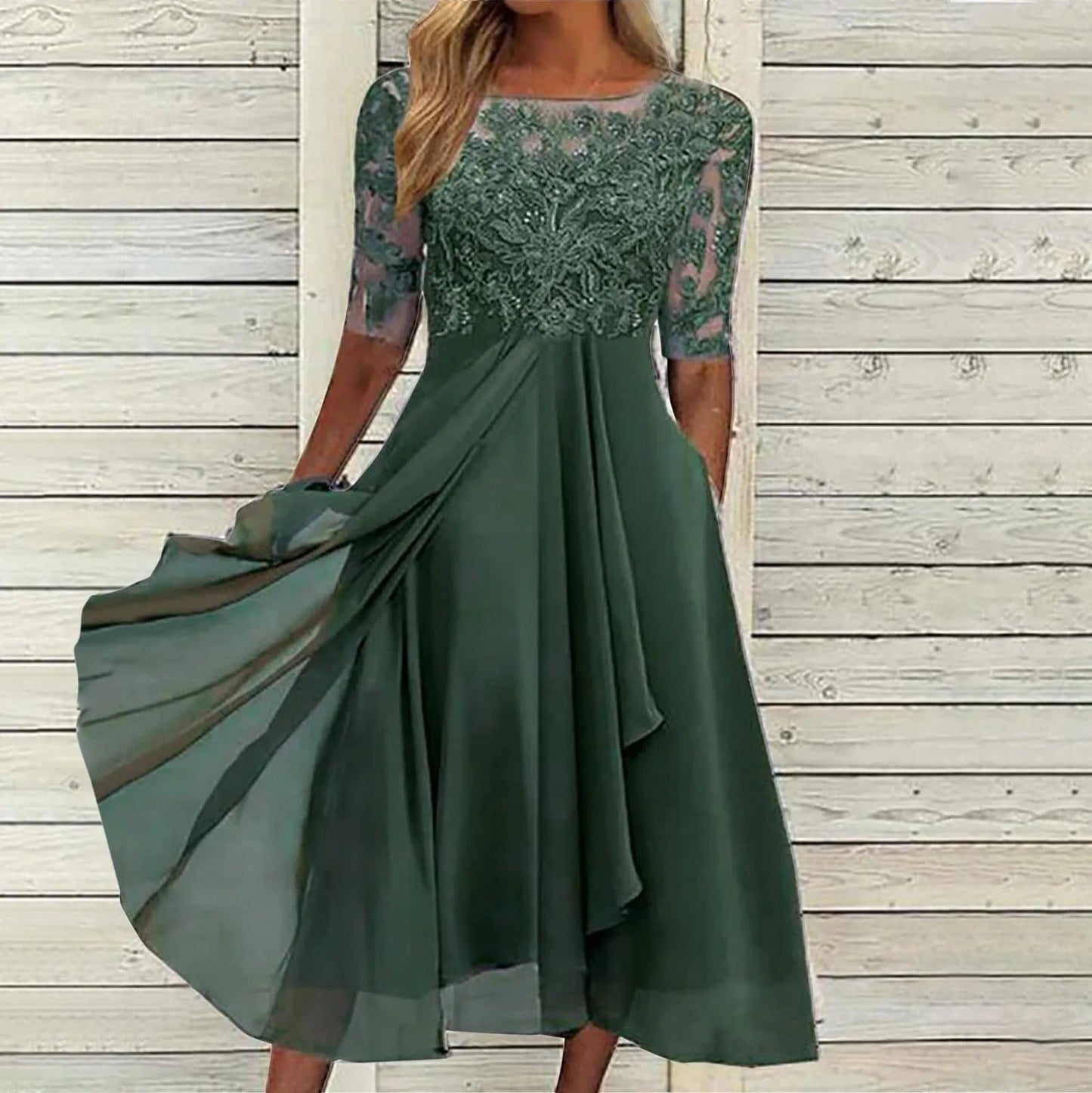 Zara Women's Cocktail Dress | Lace Embroidery, Elegant 7