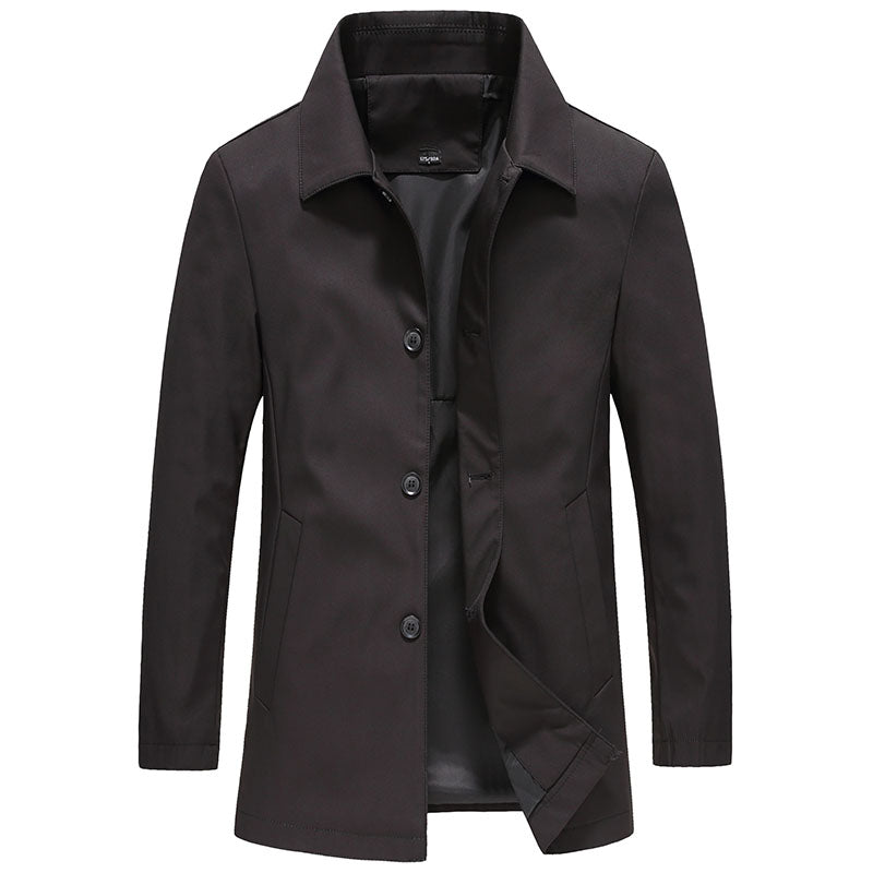 Aero Men's Jacket | Slim Fit, Button Closure, Casual Winter Coat 0