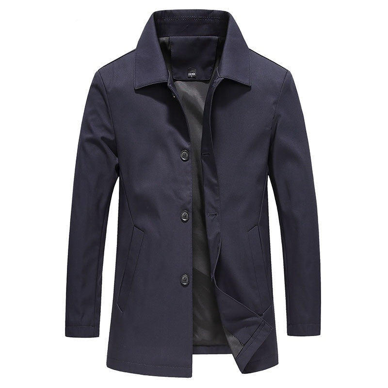 Aero Men's Jacket | Slim Fit, Button Closure, Casual Winter Coat 1