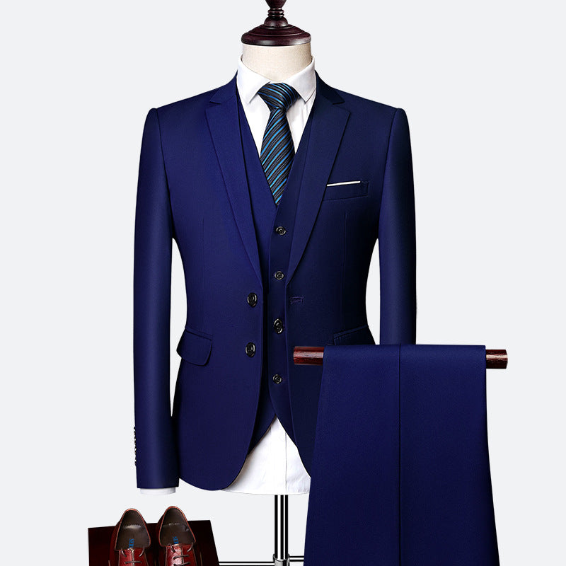Aidan Men's Formal Vest Blazer Set | Classic Three-Piece Ensemble 1