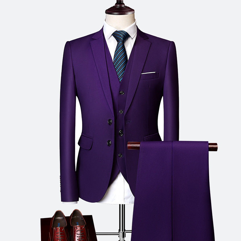 Aidan Men's Formal Vest Blazer Set | Classic Three-Piece Ensemble 10