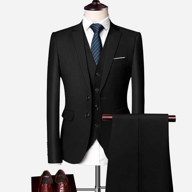 Aidan Men's Formal Vest Blazer Set | Classic Three-Piece Ensemble 2