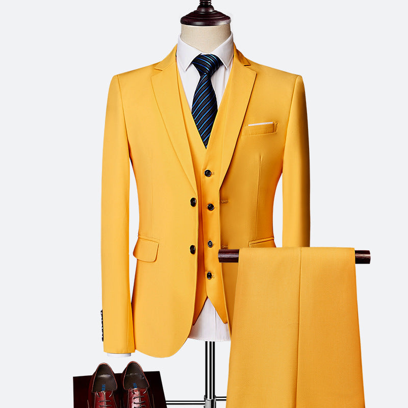 Aidan Men's Formal Vest Blazer Set | Classic Three-Piece Ensemble 7