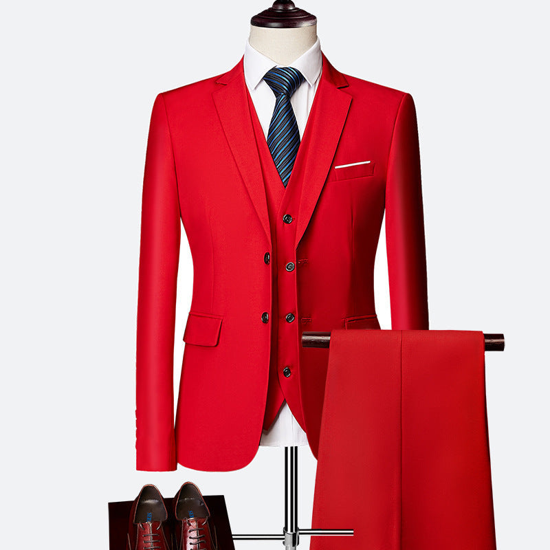 Aidan Men's Formal Vest Blazer Set | Classic Three-Piece Ensemble 8
