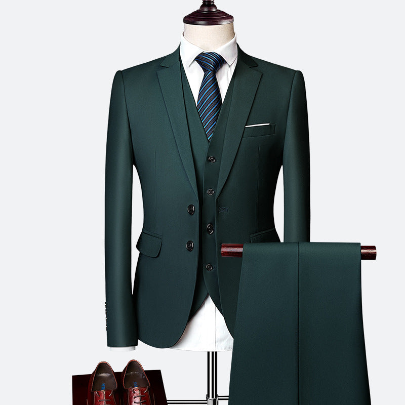 Aidan Men's Formal Vest Blazer Set | Classic Three-Piece Ensemble 9