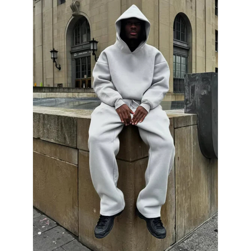 Aiden Men's Hooded Sweater Set | Minimalist Design, Casual Comfort 1