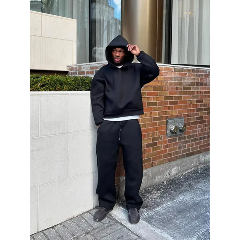 Aiden Men's Hooded Sweater Set | Minimalist Design, Casual Comfort 6