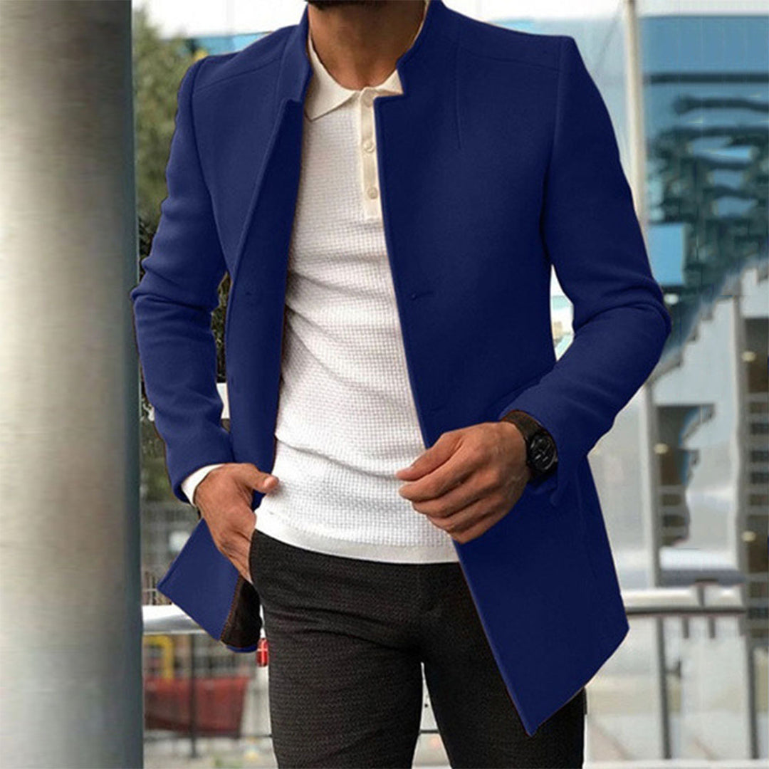 Aiden Men's Long Jacket | Slim Fit, Casual Elegance 2