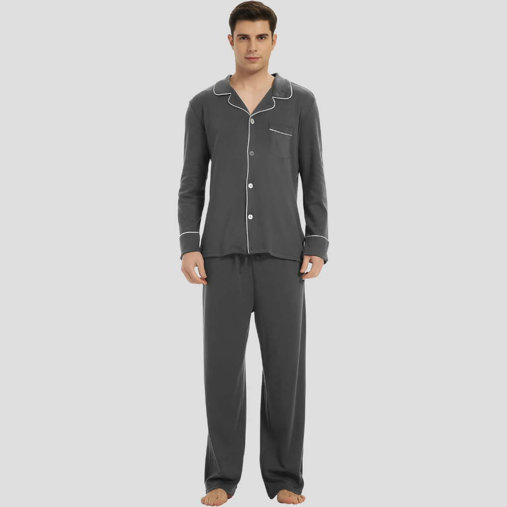 Aiden Men's Pajama Set | Classic Long Sleeve Comfort 3