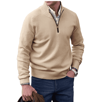 Aiden Men's Zip-Up Sweater | Comfortable Casual Style 0