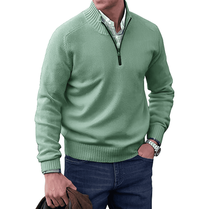 Aiden Men's Zip-Up Sweater | Comfortable Casual Style 2