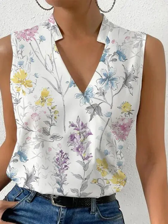 Aira Women's Summer Top | Breezy V-Neck Design 1