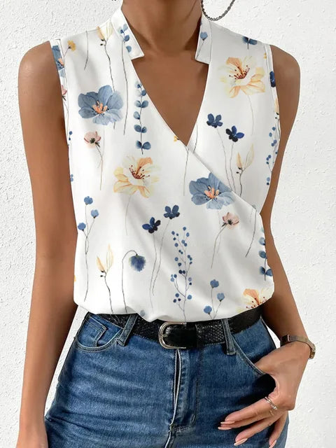 Aira Women's Summer Top | Breezy V-Neck Design 3