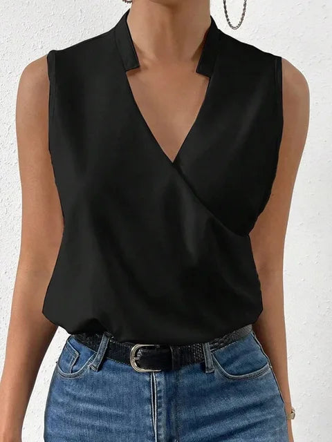 Aira Women's Summer Top | Breezy V-Neck Design 4
