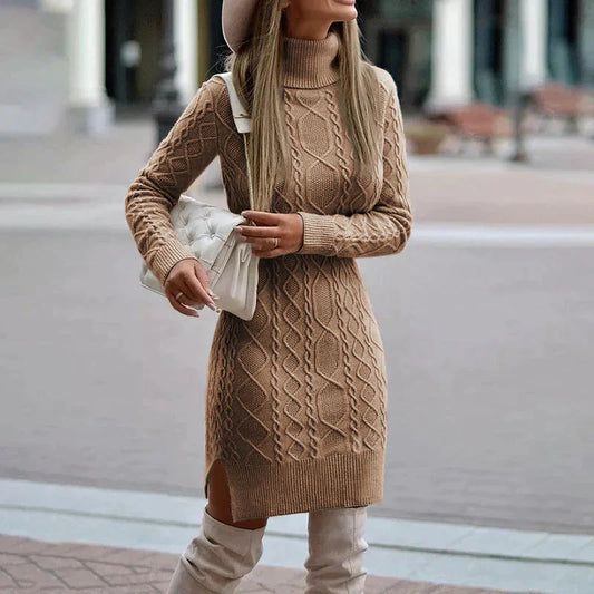Aline Women's Knitted Dress | Elegant Winter Style 0