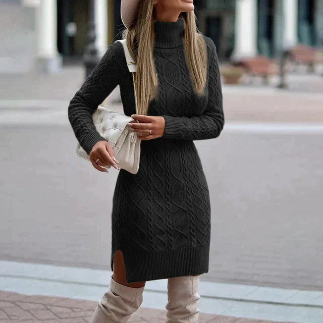 Aline Women's Knitted Dress | Elegant Winter Style 1