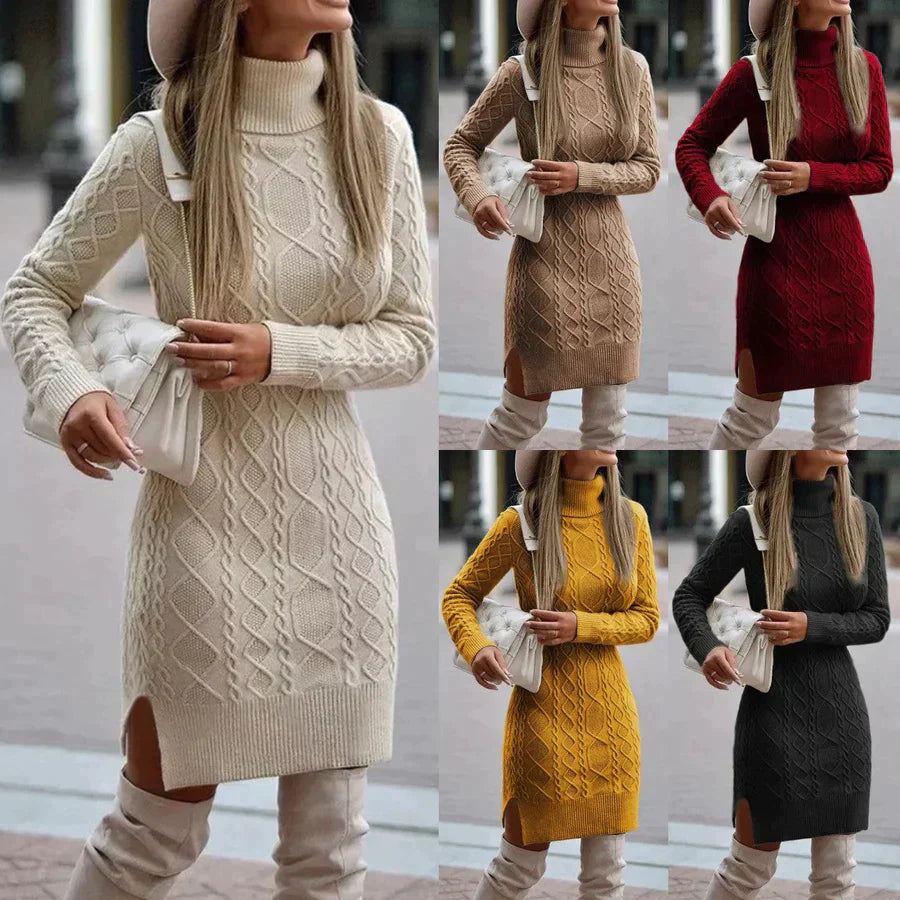 Aline Women's Knitted Dress | Elegant Winter Style 4
