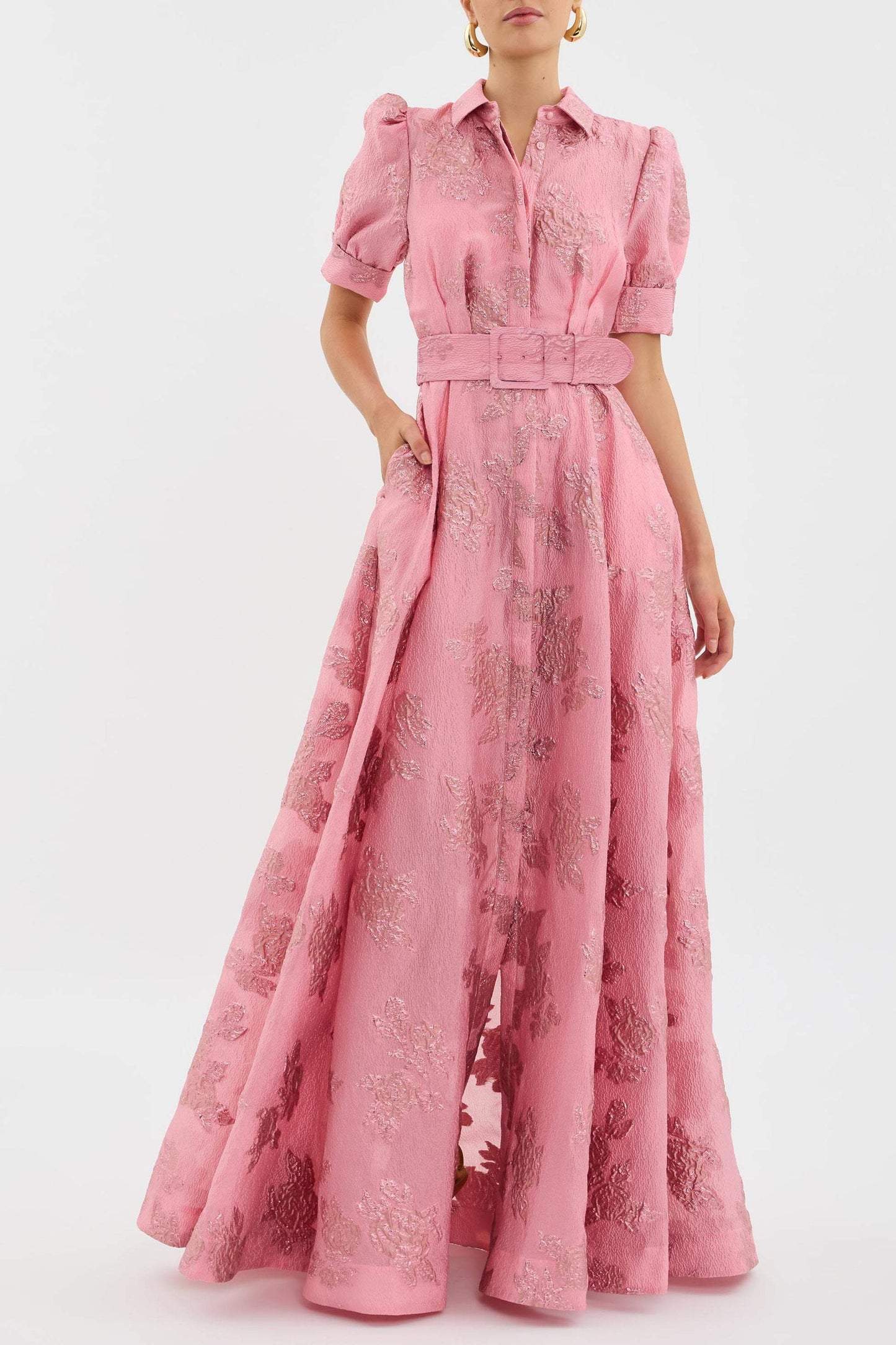 Anabella Women's Summer Dress | Elegant Floral Design, Short Puff Sleeves 1