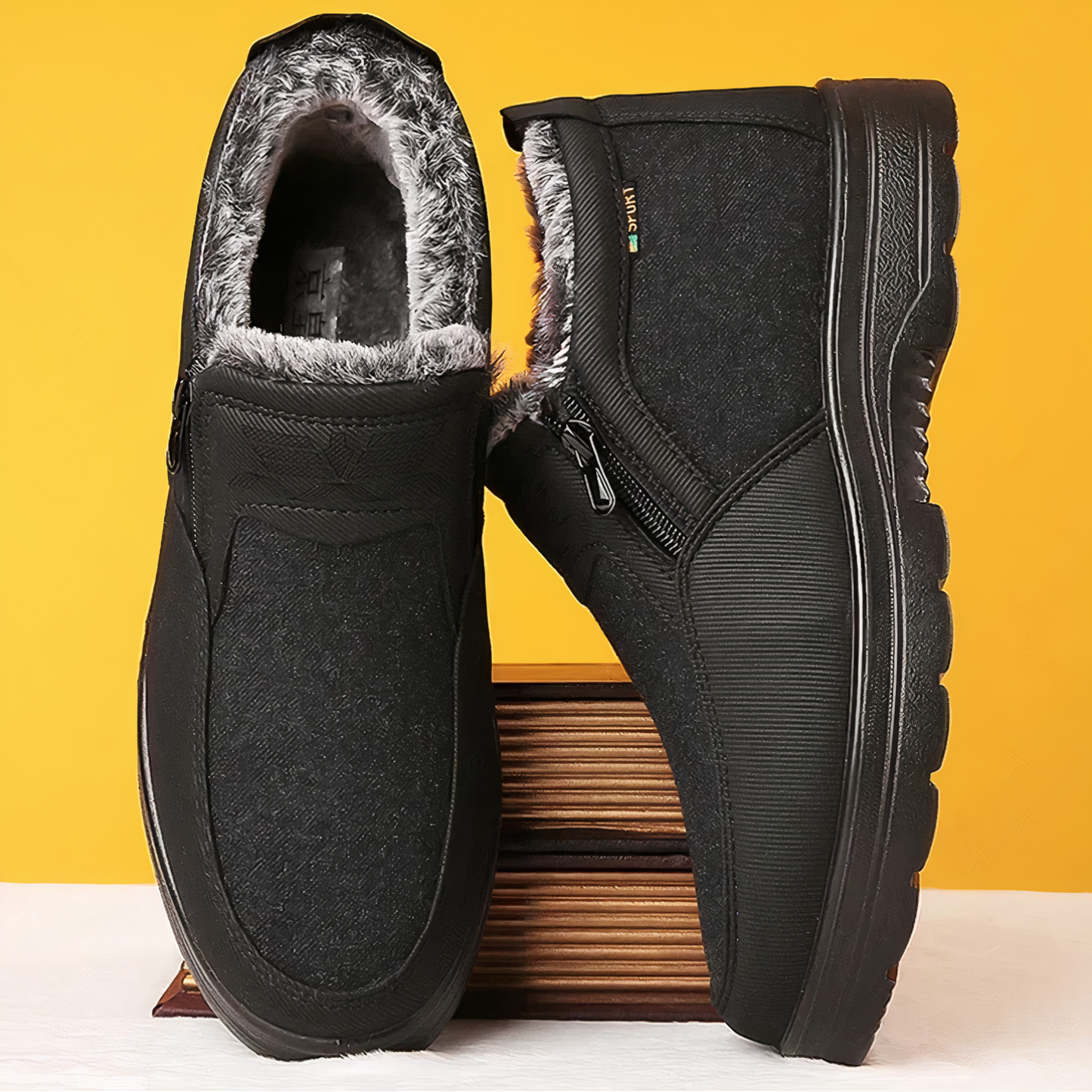 Arden Men's Winter Boots | Waterproof Leather, Orthopaedic Support 0