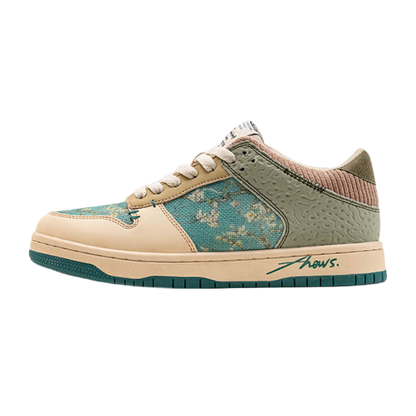 Arden Unisex Art Sneakers | Almond Blossom Print, Comfortable Fit 0