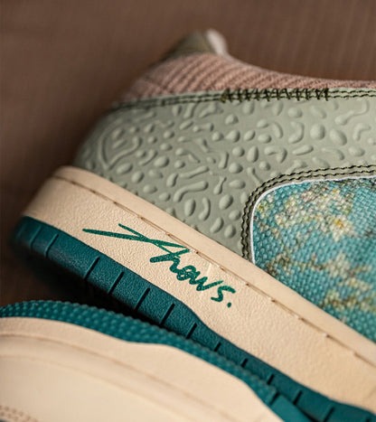 Arden Unisex Art Sneakers | Almond Blossom Print, Comfortable Fit 6