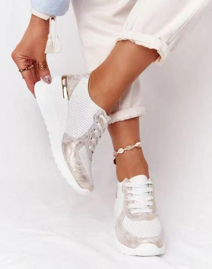 Arden Women's Sneakers | Breathable White Comfort, Raised Sole 8