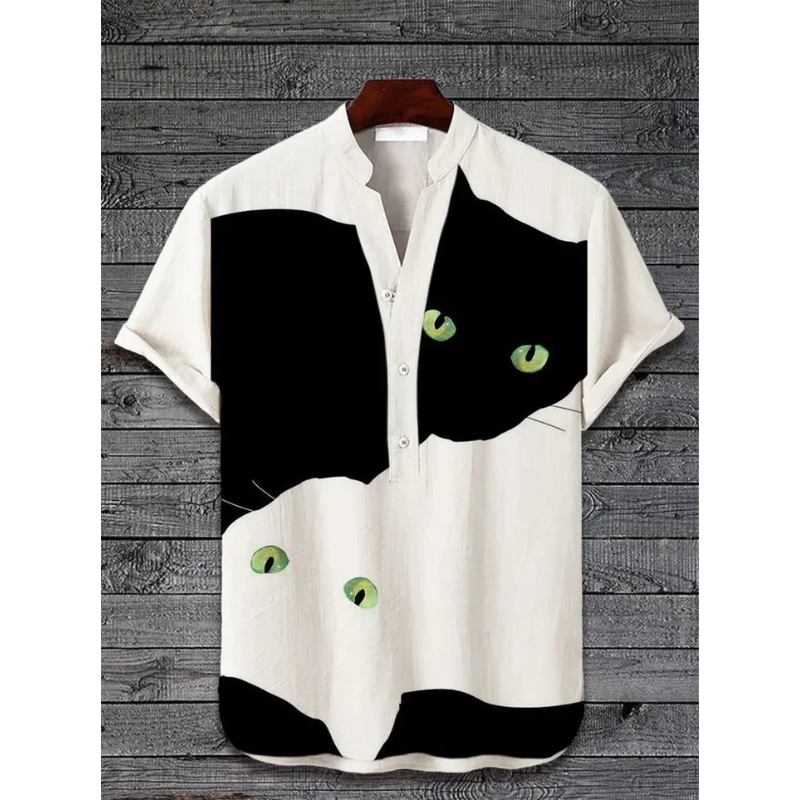 Ari Men's Summer Shirt | Artistic Print, Casual Style 2