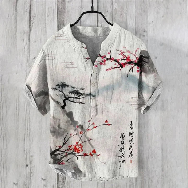 Ari Men's Summer Shirt | Artistic Print, Casual Style 8