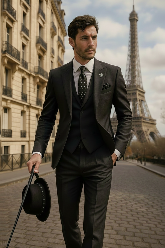 Ari Men’s Three-Piece Suit | Tailored Fit, Elegant Design 1