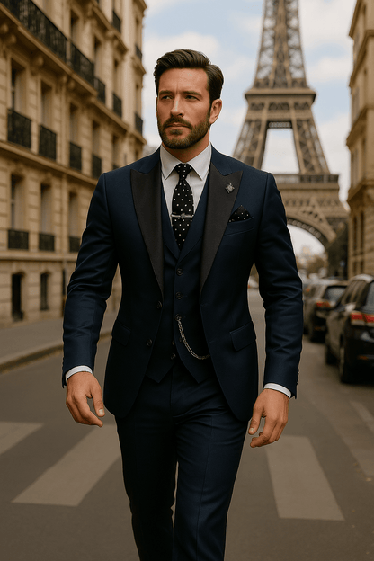 Ari Men’s Three-Piece Suit | Tailored Fit, Elegant Design 3