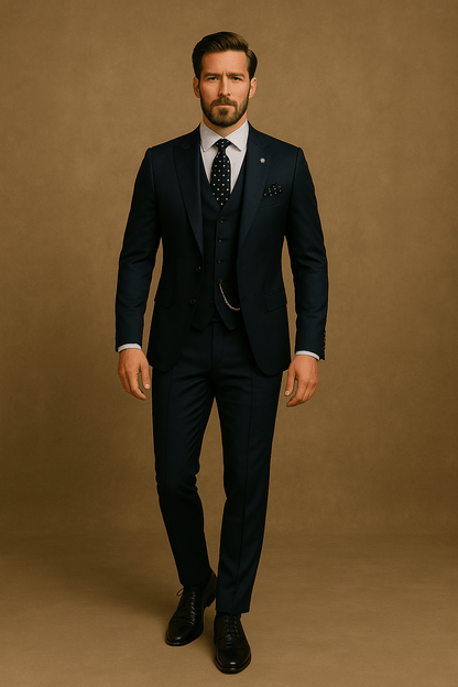 Ari Men’s Three-Piece Suit | Tailored Fit, Elegant Design 6